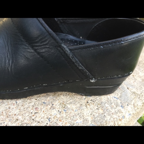 Dansko Black Leather Classic Clog sz 39 US 8-9 - Picture 4 of 8